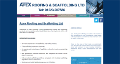 Desktop Screenshot of apexroofingandscaffolding.co.uk
